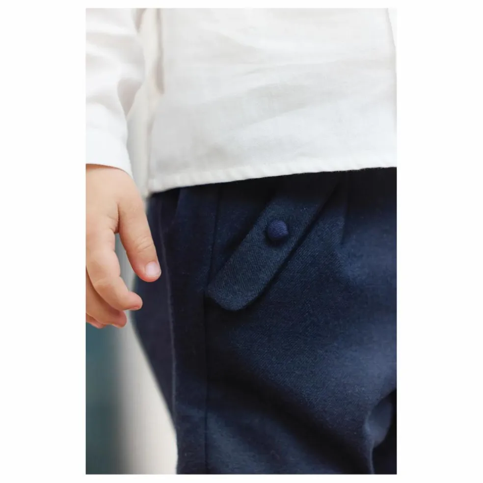 Pantalon Revers | Bleu marine
