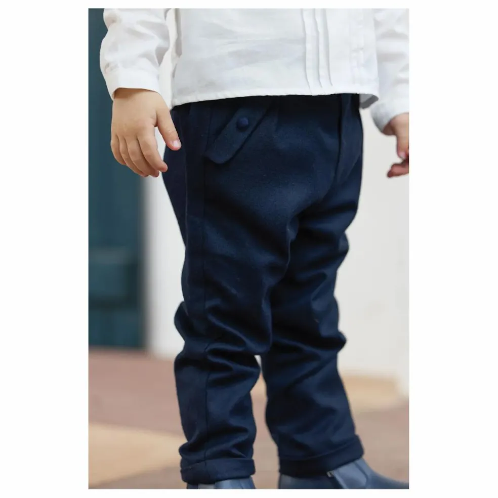 Pantalon Revers | Bleu marine