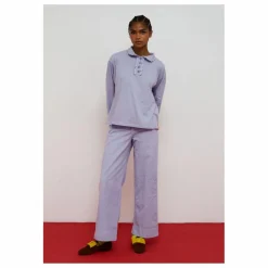 Pantalon Rose Velours Côtelé | Lilas