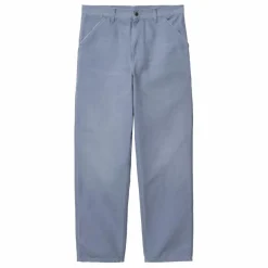 Pantalon Single Knee Coton Bio | Bleu gris