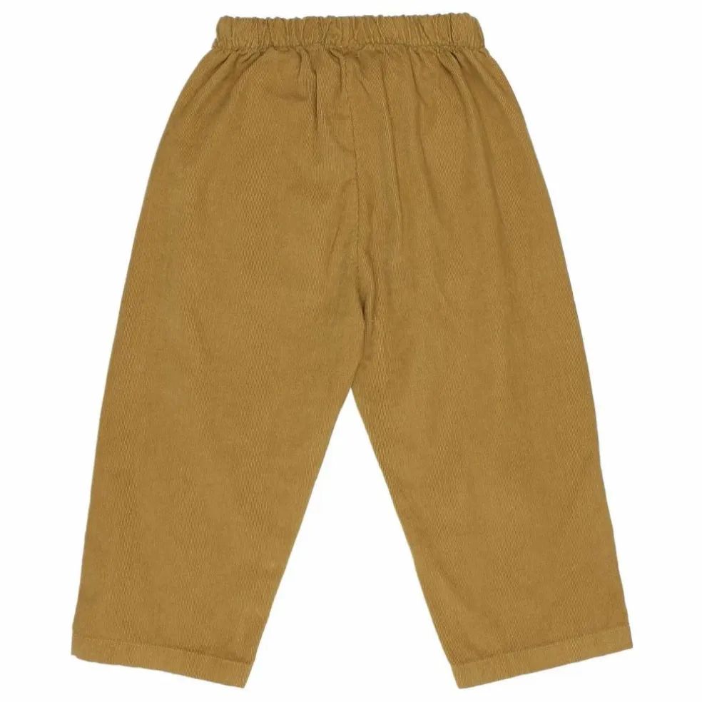 Pantalon Soft Velours Côtelé Coton Bio | Ocre