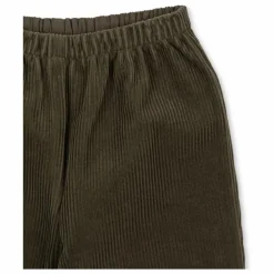 Pantalon Sully Velours Côtelé Coton Bio | Vert kaki