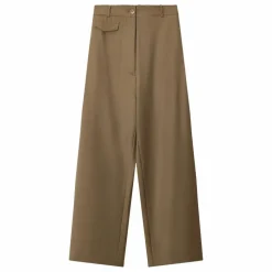 Pantalon Tailoring Poche Laine Vierge | Camel