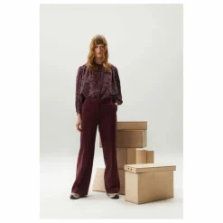 Pantalon Varsovie Velours Côtelé | Lie de vin