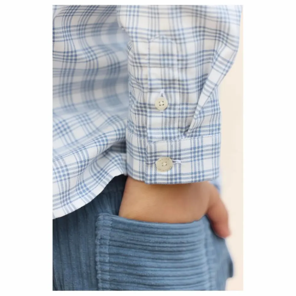 Pantalon Velours Côtelé | Bleu gris