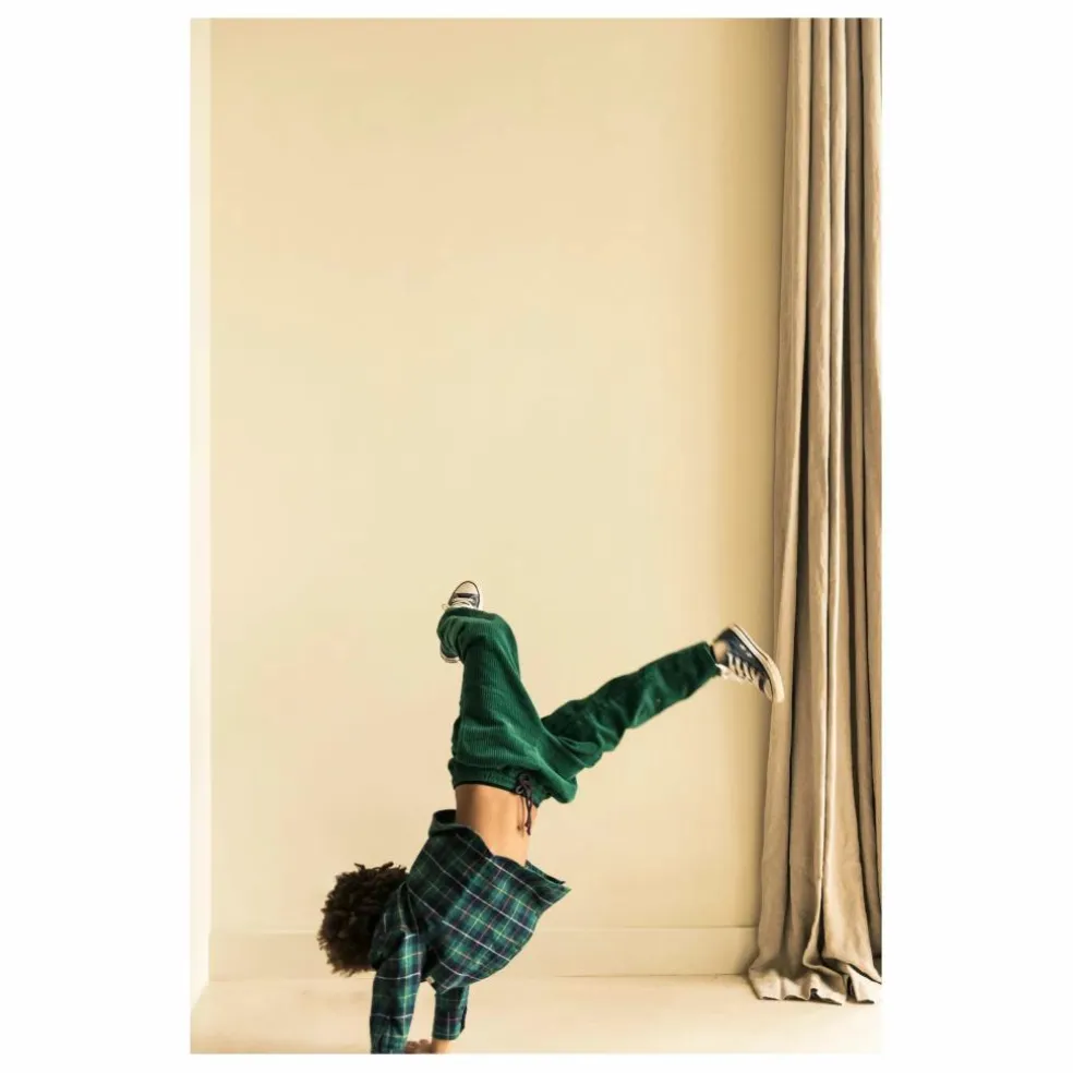 Pantalon Velours Côtelé Comfy Coton Bio | Vert foncé