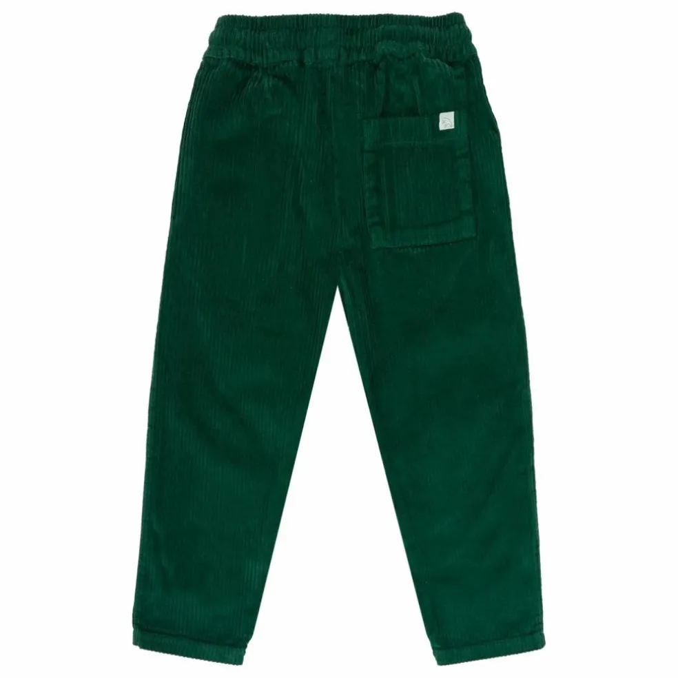 Pantalon Velours Côtelé Comfy Coton Bio | Vert foncé