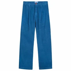 Pantalon Velours Côtelé Coton Bio - Collection Femme | Bleu