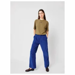 Pantalon Velours Côtelé Coton Bio - Collection Femme | Bleu