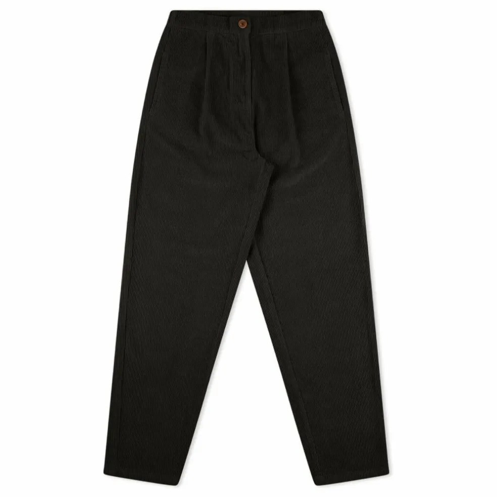 Pantalon Velours Côtelé Coton Bio | Noir