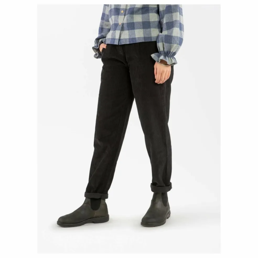 Pantalon Velours Côtelé Coton Bio | Noir