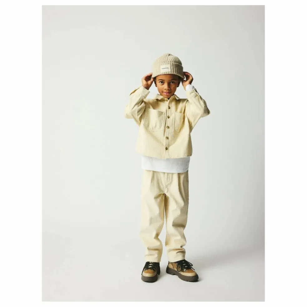 Pantalon Velours Côtelé Dorethy Coton Bio | Ecru