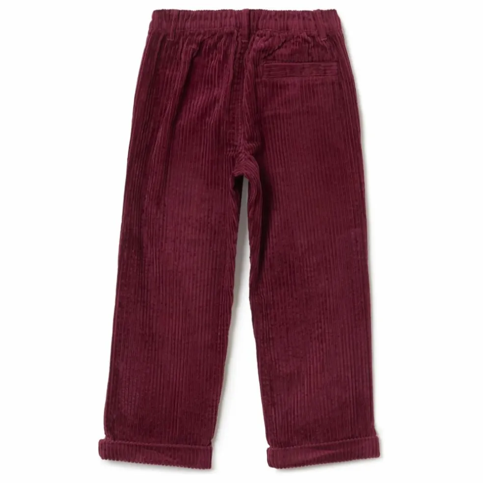 Pantalon Velours Côtelé Mini | Bordeaux
