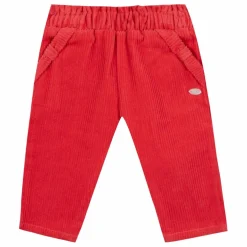 Pantalon Velours Côtelé Nœud | Corail