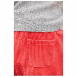 Pantalon Velours Côtelé Nœud | Corail