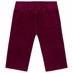 Pantalon Velours Côtelé Nœud | Prune