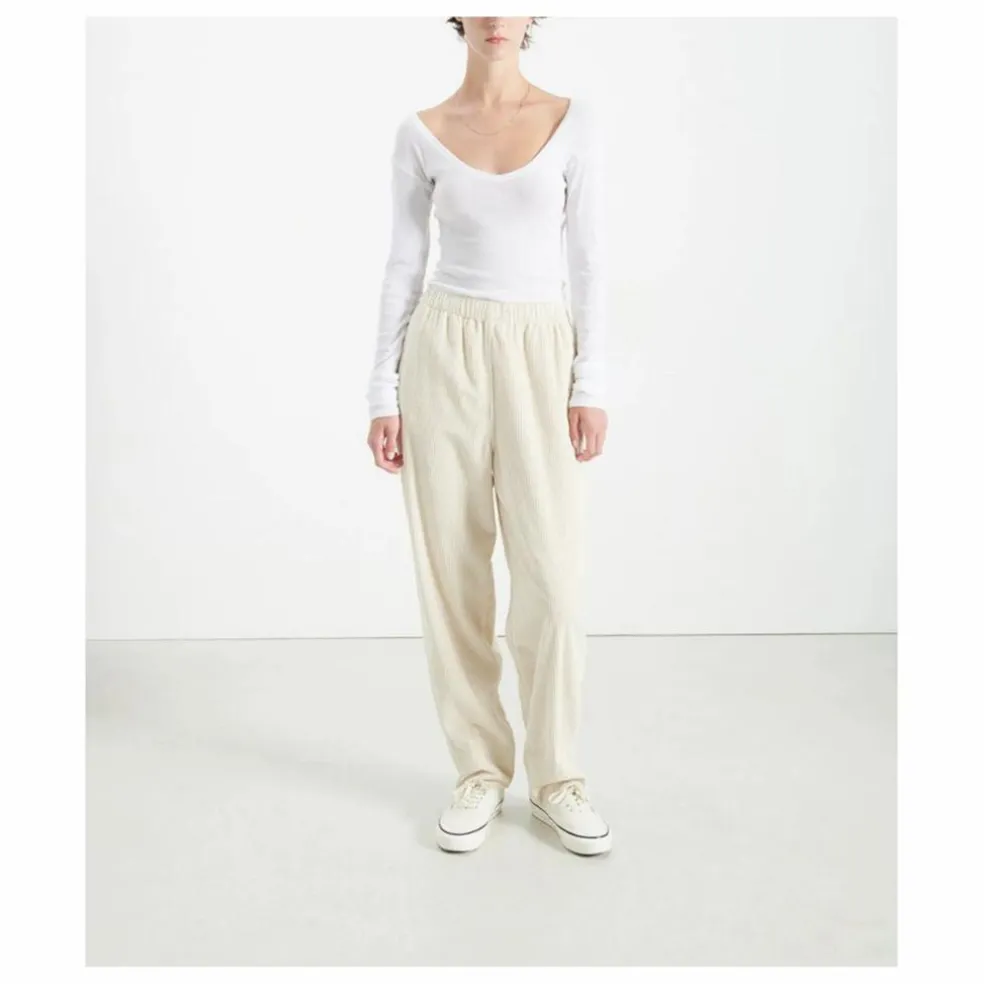 Pantalon Velours Côtelé Padow | Ecru