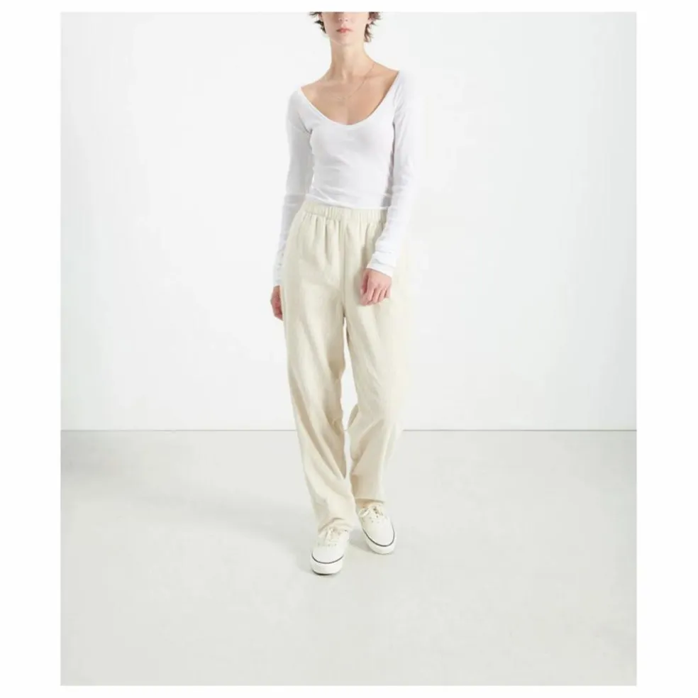 Pantalon Velours Côtelé Padow | Ecru