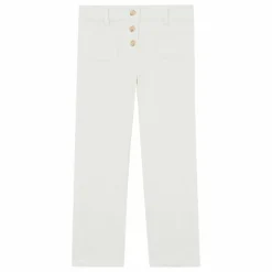 Pantalon Velours Côtelé Poches Devant | Nacre