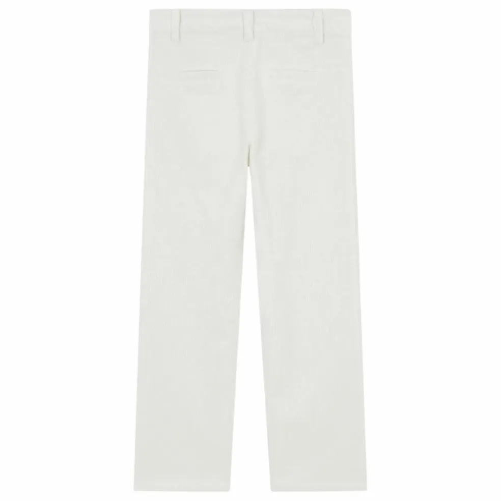 Pantalon Velours Côtelé Poches Devant | Nacre