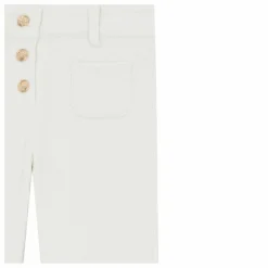 Pantalon Velours Côtelé Poches Devant | Nacre
