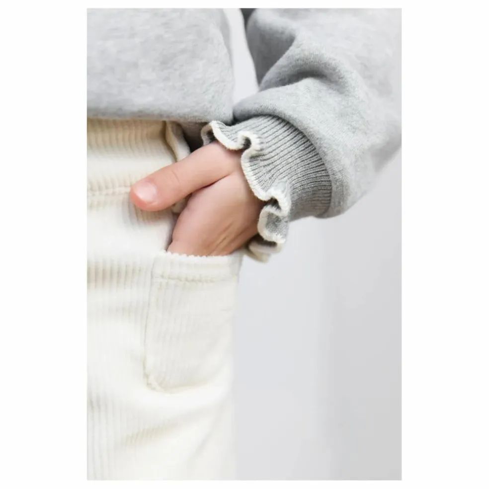 Pantalon Velours Côtelé Poches Devant | Nacre