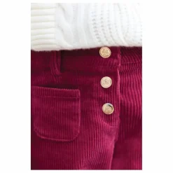 Pantalon Velours Côtelé Poches Devant | Magenta