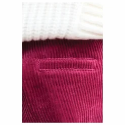 Pantalon Velours Côtelé Poches Devant | Magenta