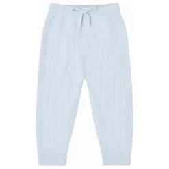 Pantalon Zigzag Laine de Mérinos | Bleu pâle