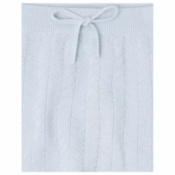 Pantalon Zigzag Laine de Mérinos | Bleu pâle