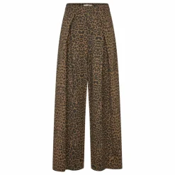 Pantalon Zola Léopard | Marron