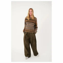 Pantalon Zola Léopard | Marron