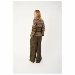 Pantalon Zola Léopard | Marron