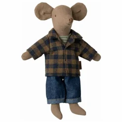 Papa souris et sa chemise à carreaux