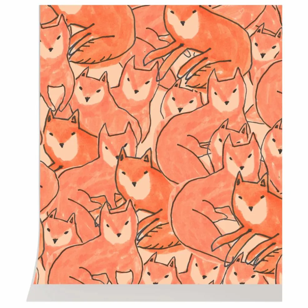 Papier peint Fox croud