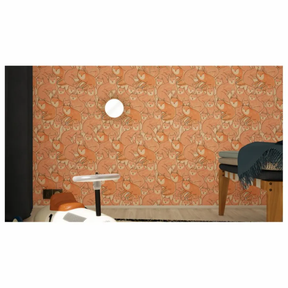 Papier peint Fox croud