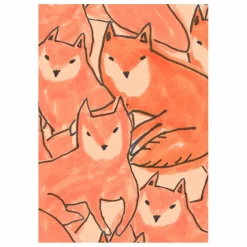 Papier peint Fox croud