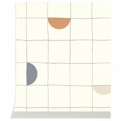 Papier peint Lune | Jaune moutarde