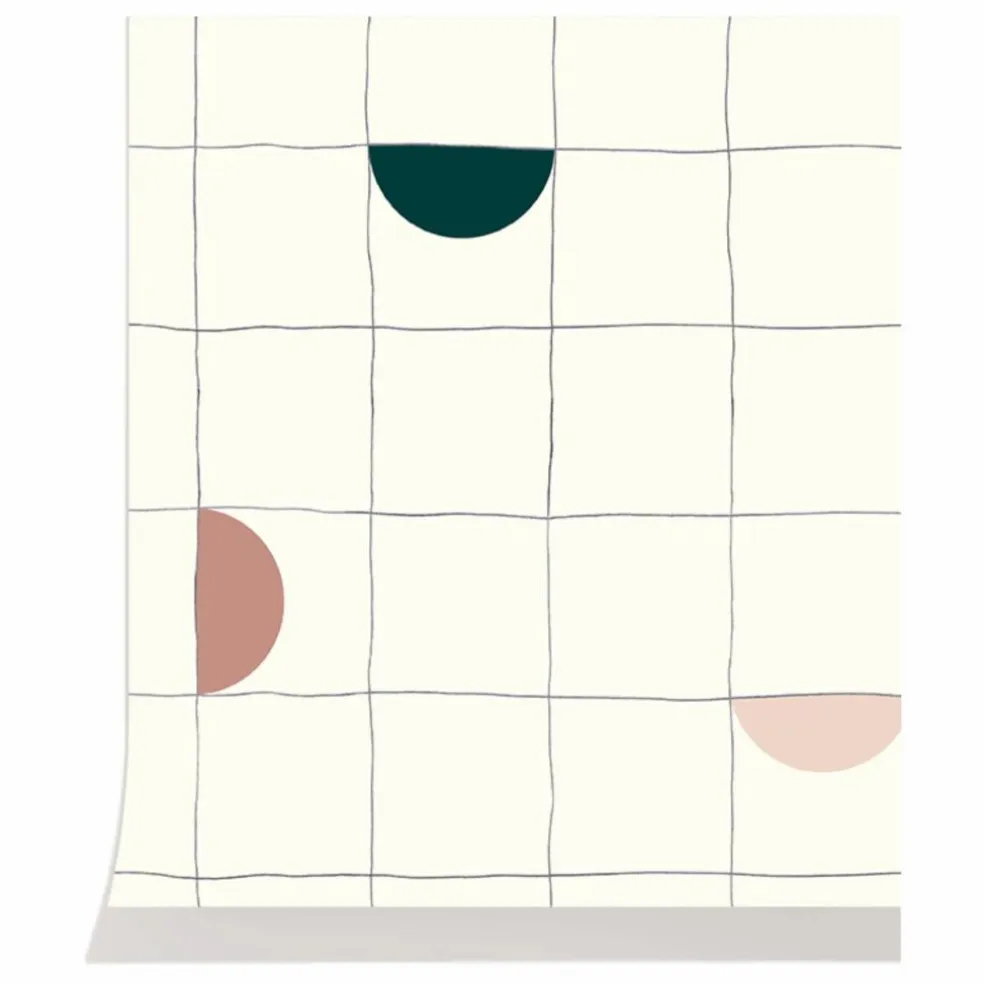 Papier peint Lune | Vert émeraude