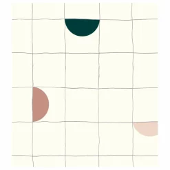Papier peint Lune | Vert émeraude