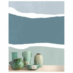 Papier peint Trio - 2 lès | Vert