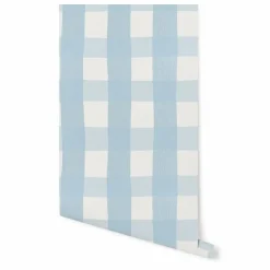 Papier-peint Vichy | Bleu