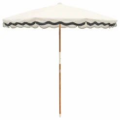 Parasol festonné Amalfi | Blanc