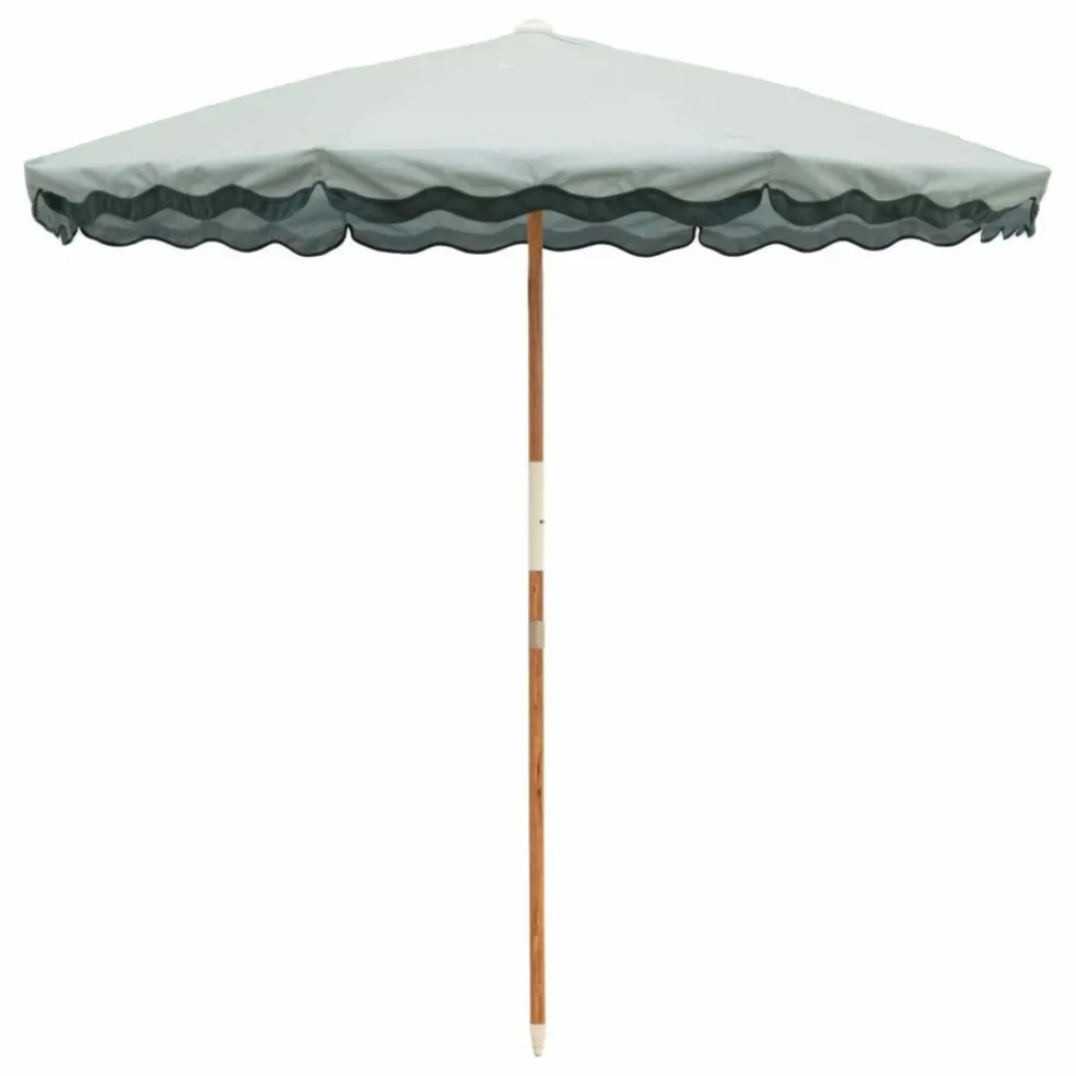 Parasol festonné Amalfi | Vert
