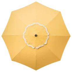 Parasol festonné Beach Club | Jaune