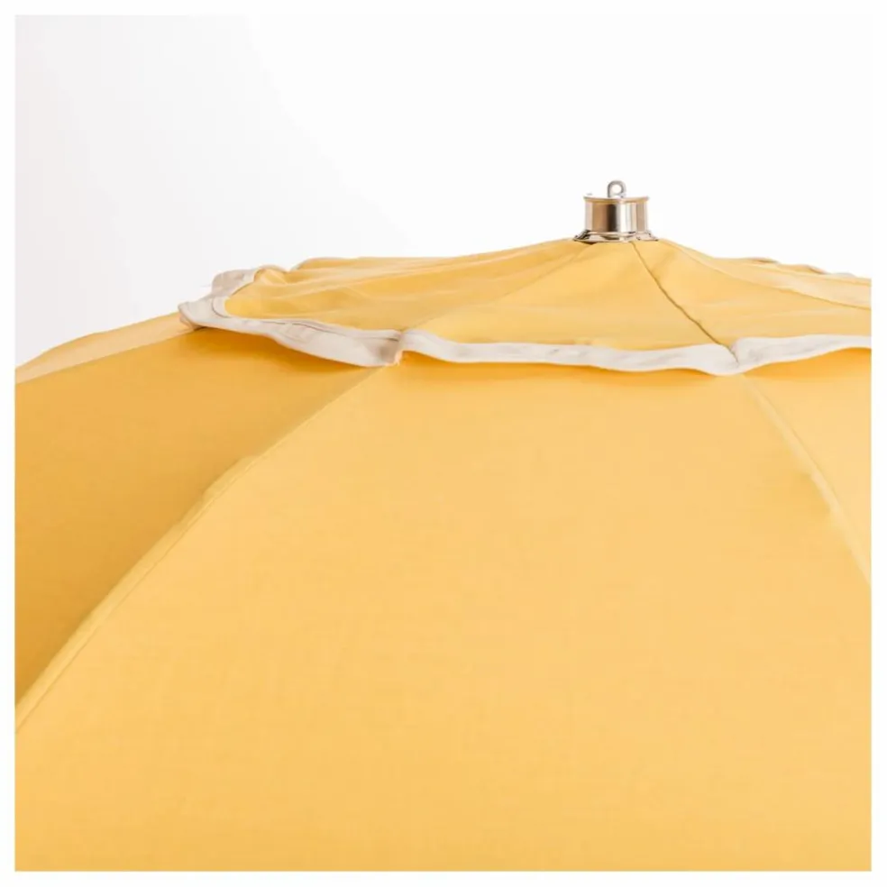 Parasol festonné Beach Club | Jaune