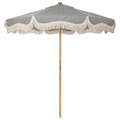 Parasol frangé Market | Bleu marine