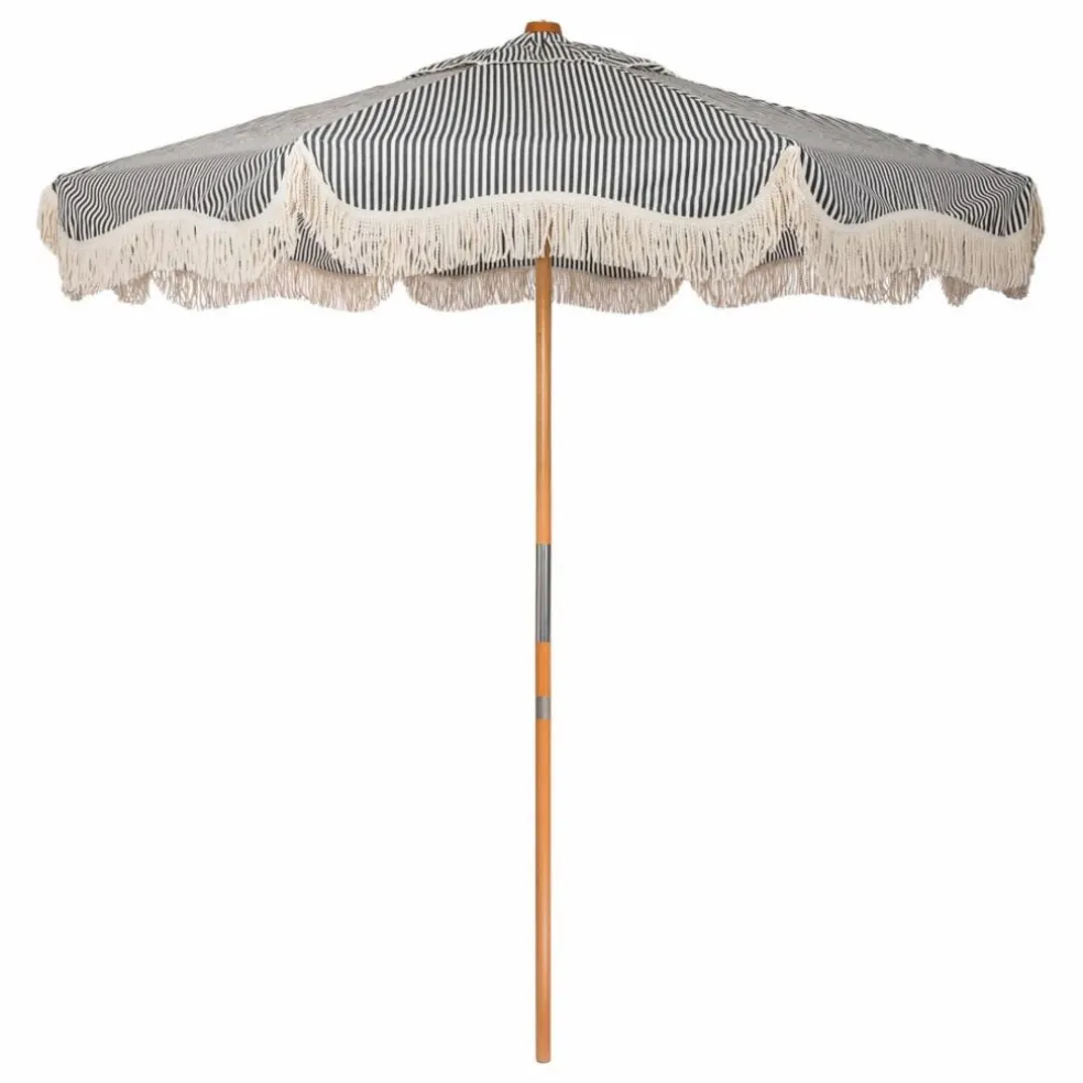 Parasol frangé Market | Bleu marine