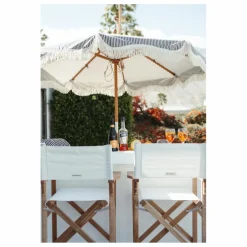 Parasol frangé Market | Bleu marine