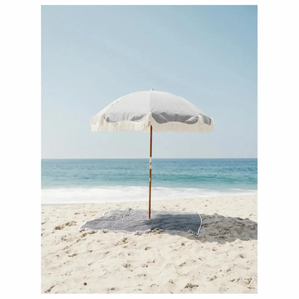 Parasol frangé Premium | Bleu marine